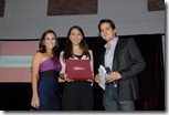 Kitchie Diaz of The Establishment accepts the award for Best Restaurant Bar Kitchie Diaz of The Establishment accepts the award for Best Restaurant Bar
